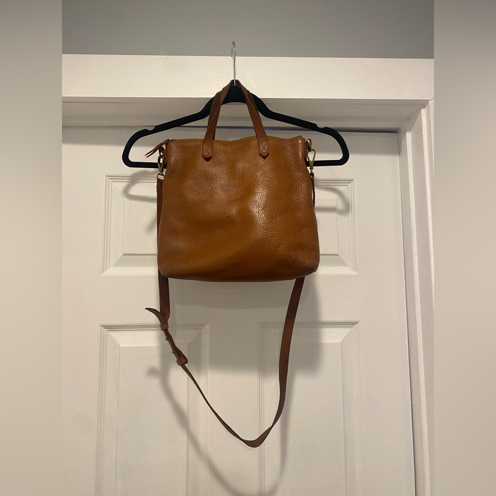Madewell Transport Crossbody Brown Leather Purse